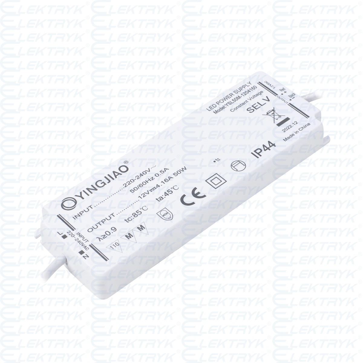 Zasilacz stałonapięciowy LED Yingjiao YSL50M 12V 4,16A 50W
