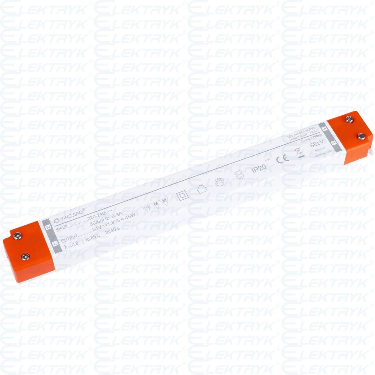 Zasilacz stałonapięciowy LED Yingjiao YSL30T 24V 1,875W 45W