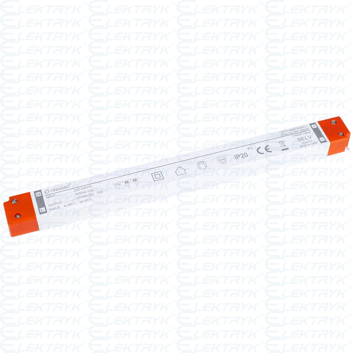 Zasilacz stałonapięciowy LED Yingjiao YSL75T 12V 6,25A 75W