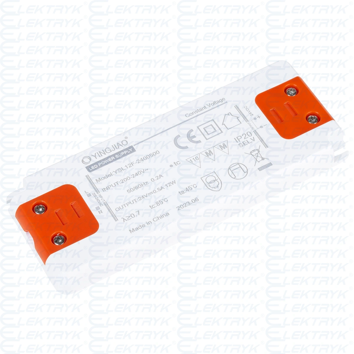 Zasilacz stałonapięciowy LED Yingjiao YSL12F 24V 0,5A 12W