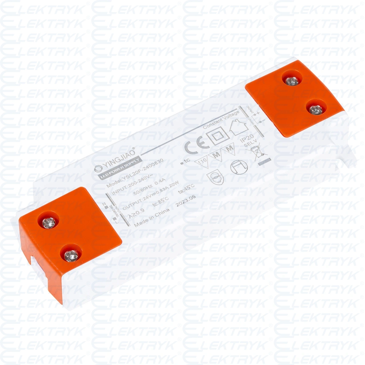 Zasilacz stałonapięciowy LED Yingjiao YSL20F 24V 0,83A 20W