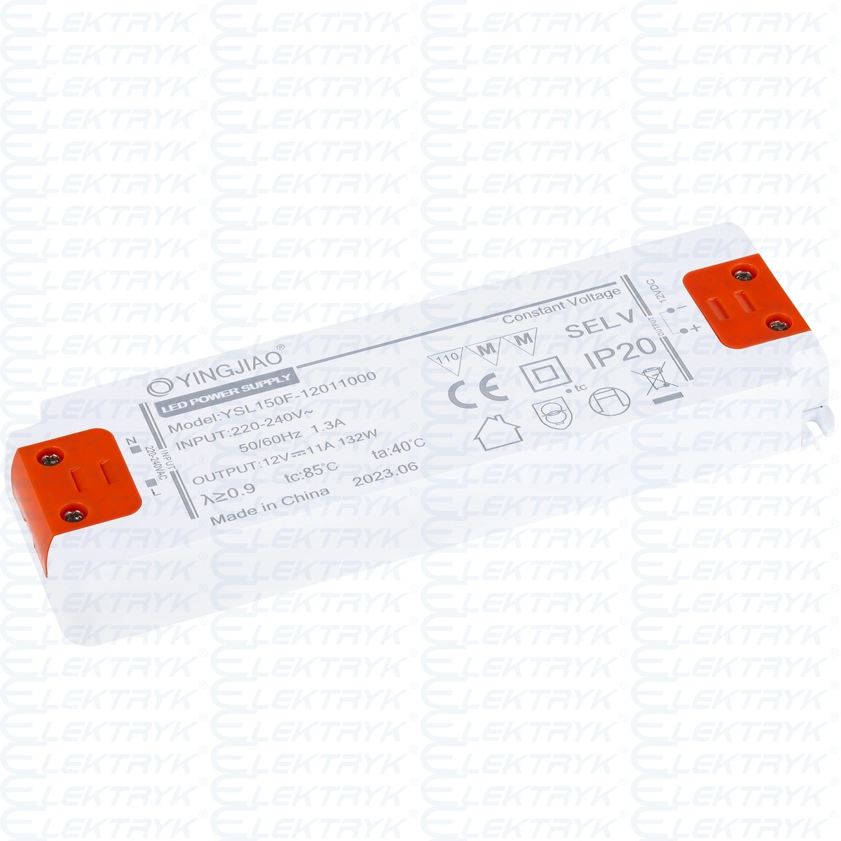 Zasilacz stałonapięciowy LED Yingjiao YSL150F 12V 11A 132W