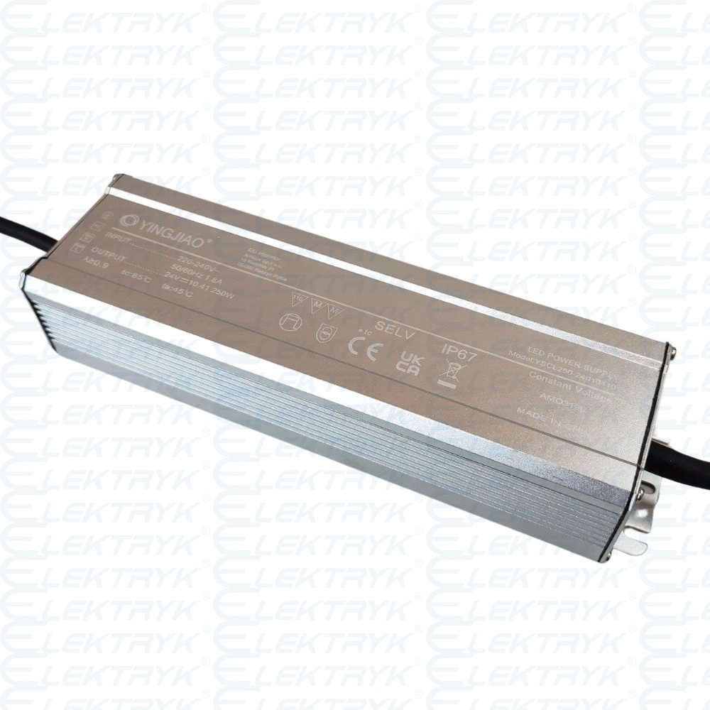 Zasilacz stałonapięciowy LED Yingjiao YSCL250 24V 10,41A 250W IP67