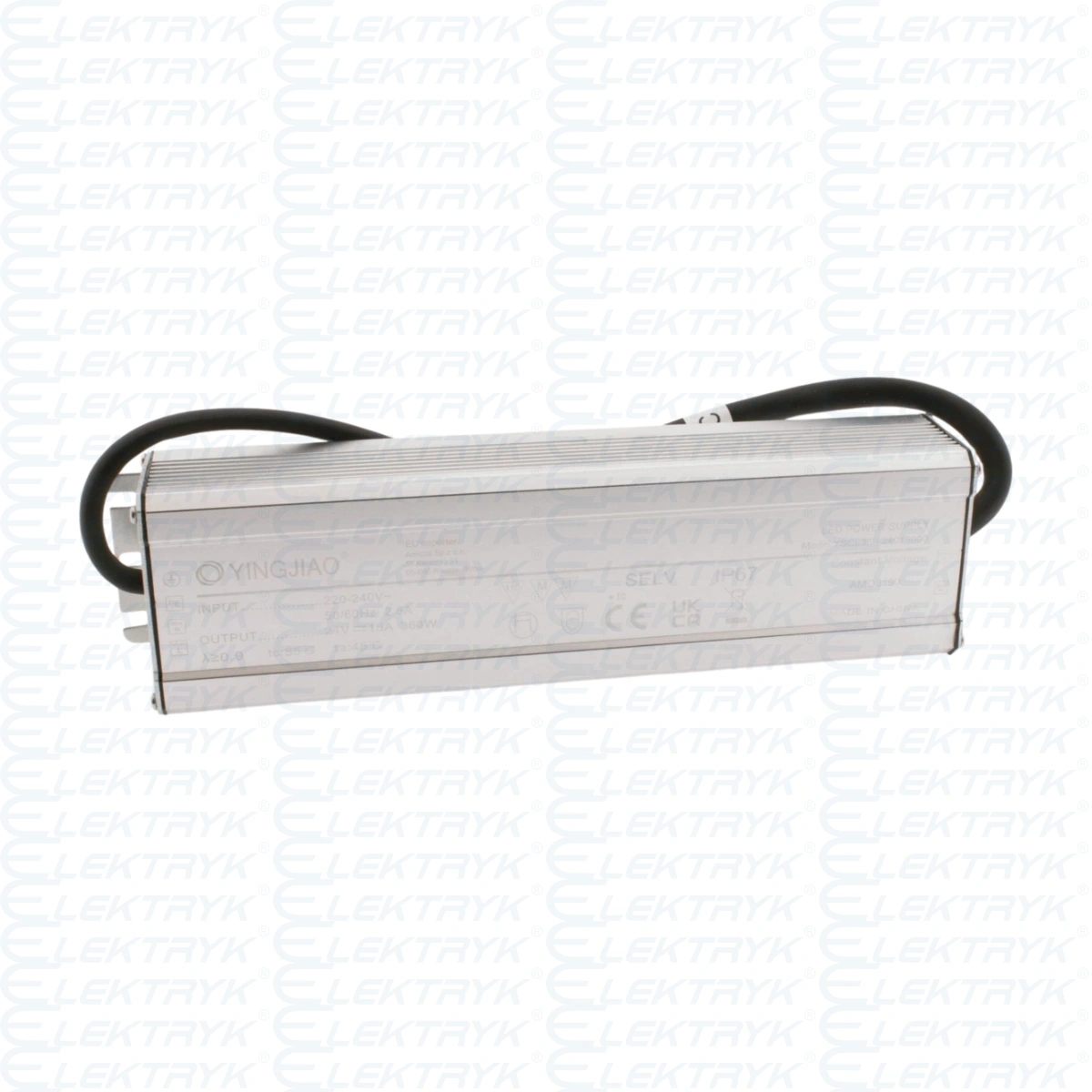 Zasilacz stałonapięciowy LED Yingjiao YSCL360 24V 15A 360W IP67