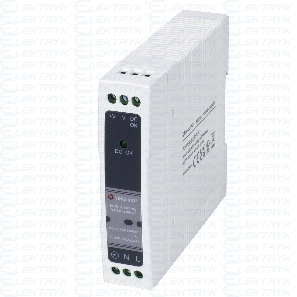 Zasilacz Yingjiao DIN YSD20L 24V 0,42A
