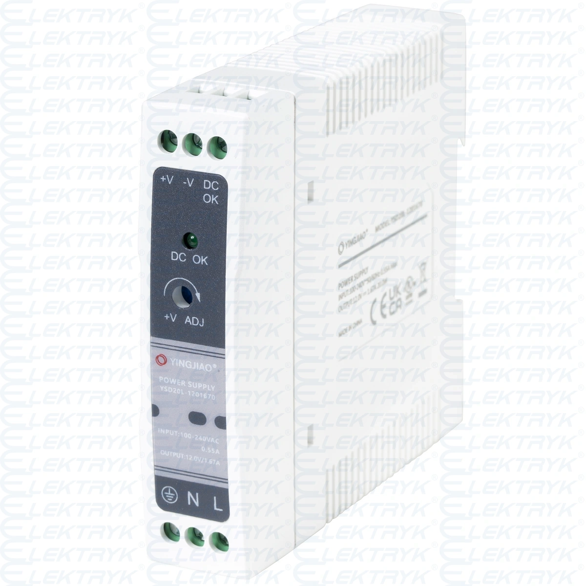 Zasilacz Yingjiao DIN YSD20L 12V 1,67A 20W