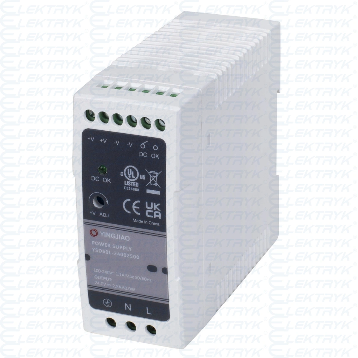 Zasilacz Yingjiao DIN YSD60L 48V 1,25A 60W