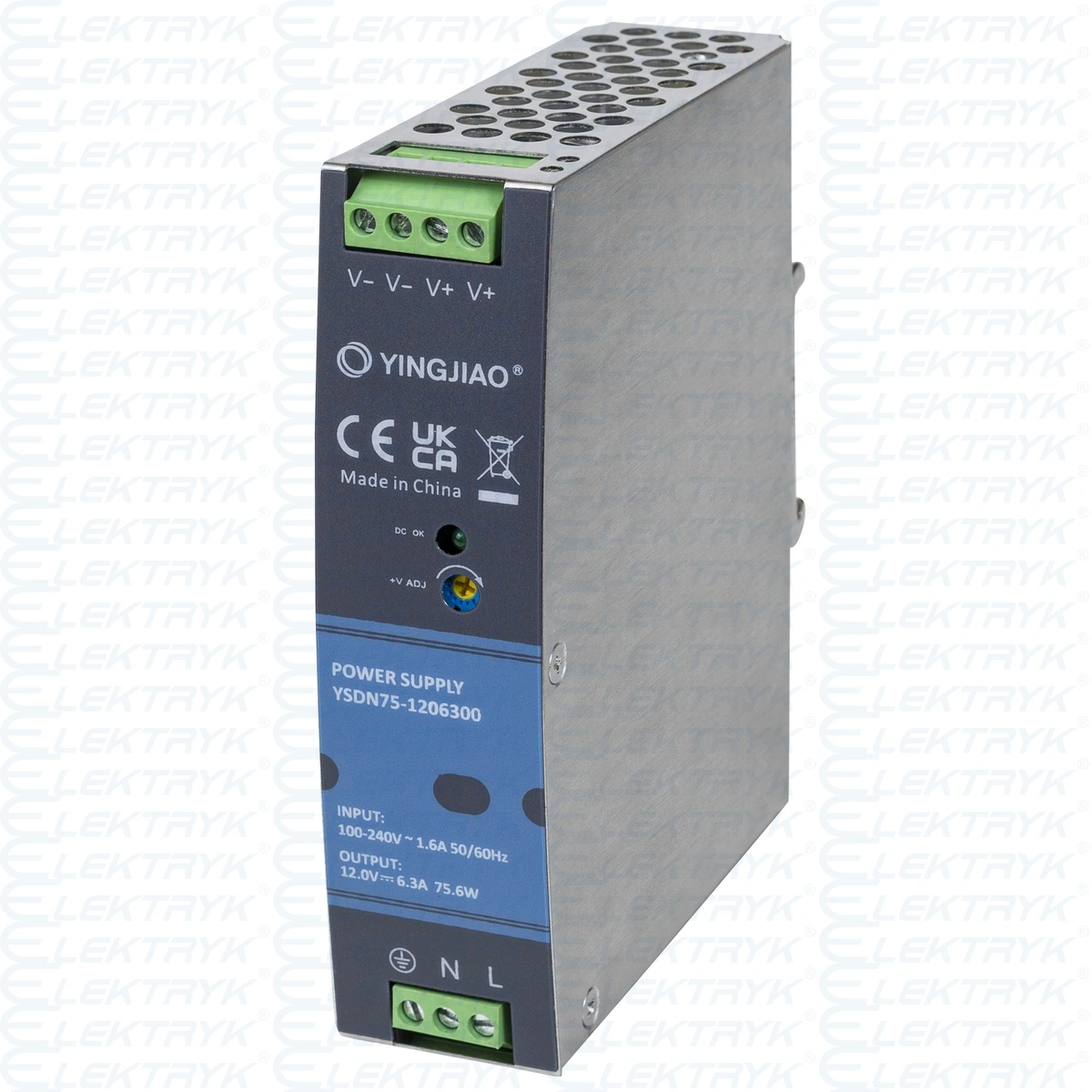 Zasilacz Yingjiao DIN YSDN75 12V 6,3A 75W