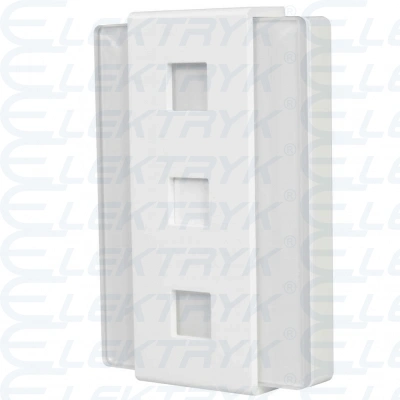 GONG DWUTONOWY GLASSO 230V BIAŁY