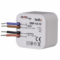 ZNP-15-12 Zasilacz LED dopuszkowy 12V