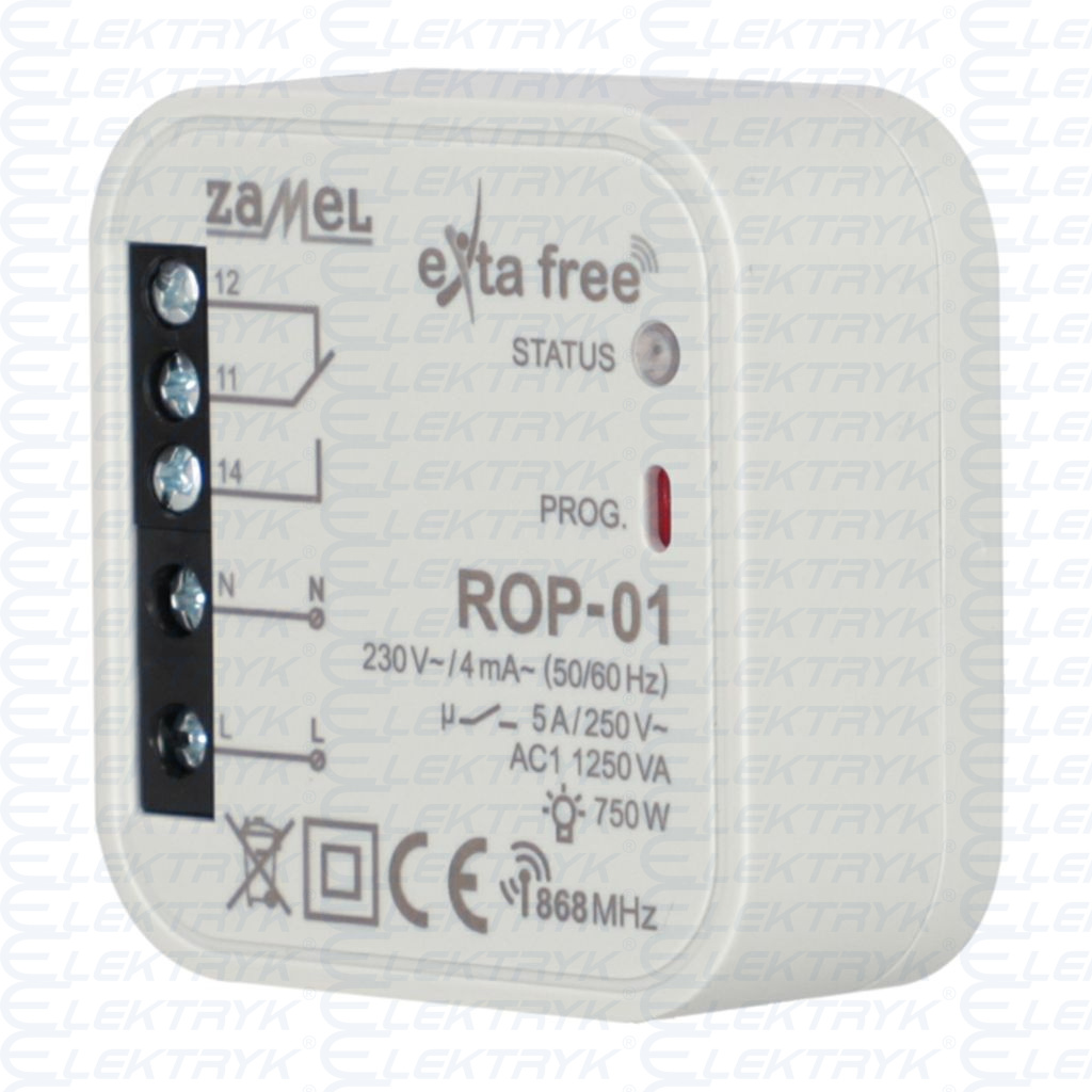 ROP-01 RADIOWY ODBIORNIK P/T 1-kanałowy